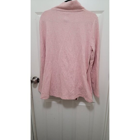 Gap Maternity Nursing Womens Cozy Pink Snap-Button Sweater Jacket Size L - Picture 3 of 10